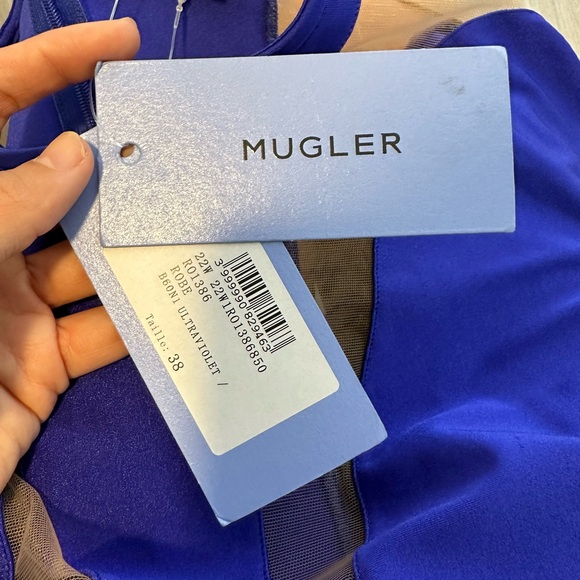 Mugler Long Sleeve Mini Dress - Picture 6 of 7